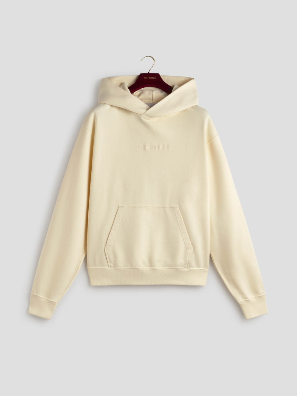 sudadera LOGO HOODIE en un suave White Vintage de Les Héritiers