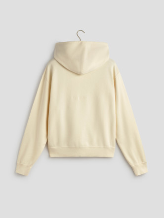 sudadera LOGO HOODIE en un suave White Vintage de Les Héritiers