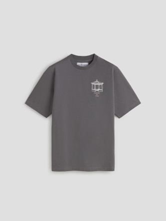 Les Héritiers - Templet Tee - Antracita - Camiseta unisex - Algodón orgánico