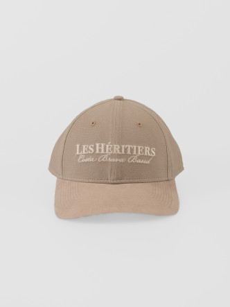 Les Héritiers - New Logo Cap - Stone Grey - Gorra unisex - Algodón canvas