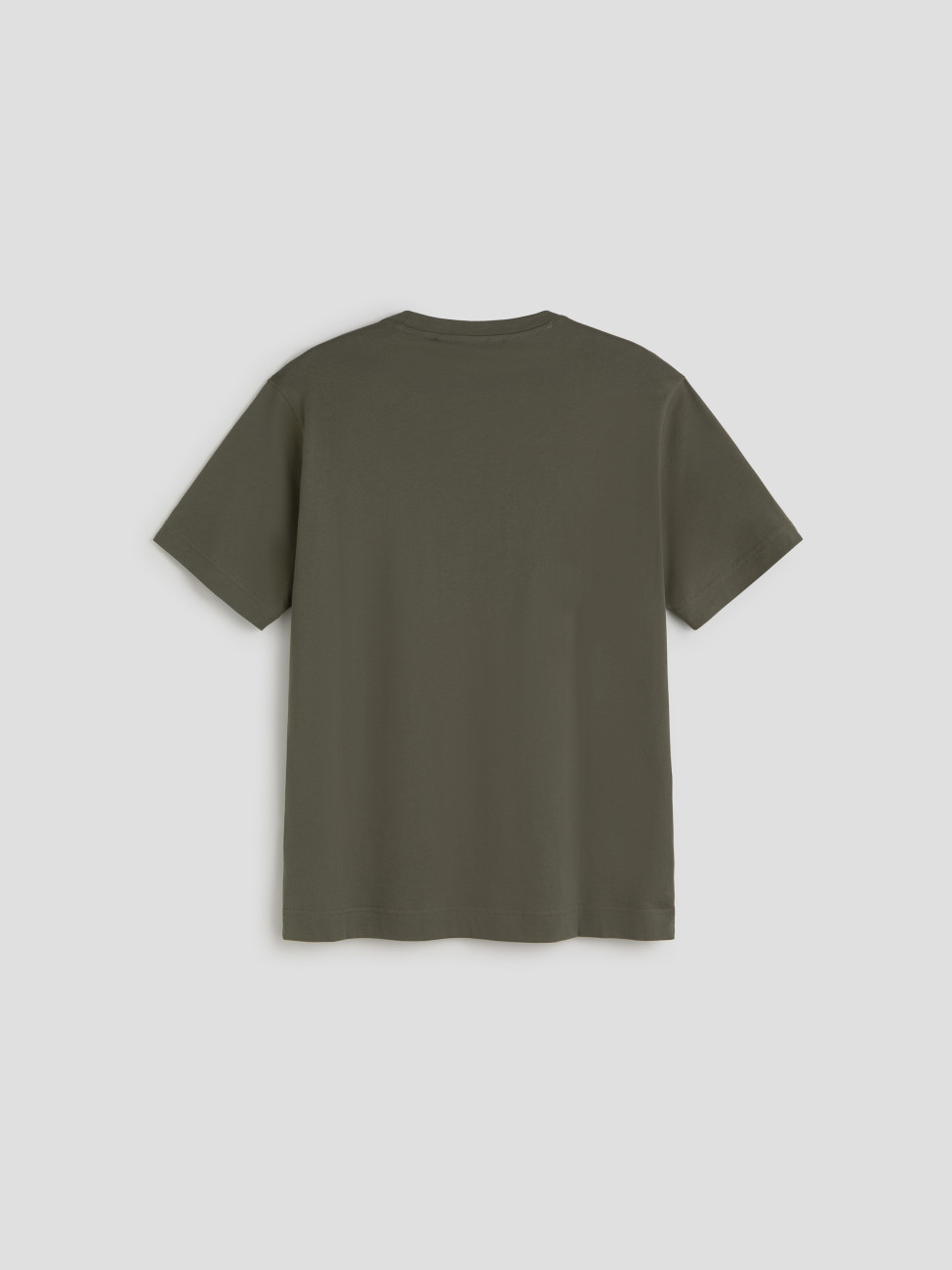 Camiseta Khaki SUPIMA TEE Les Héritiers algodón Supima regular fit SS26