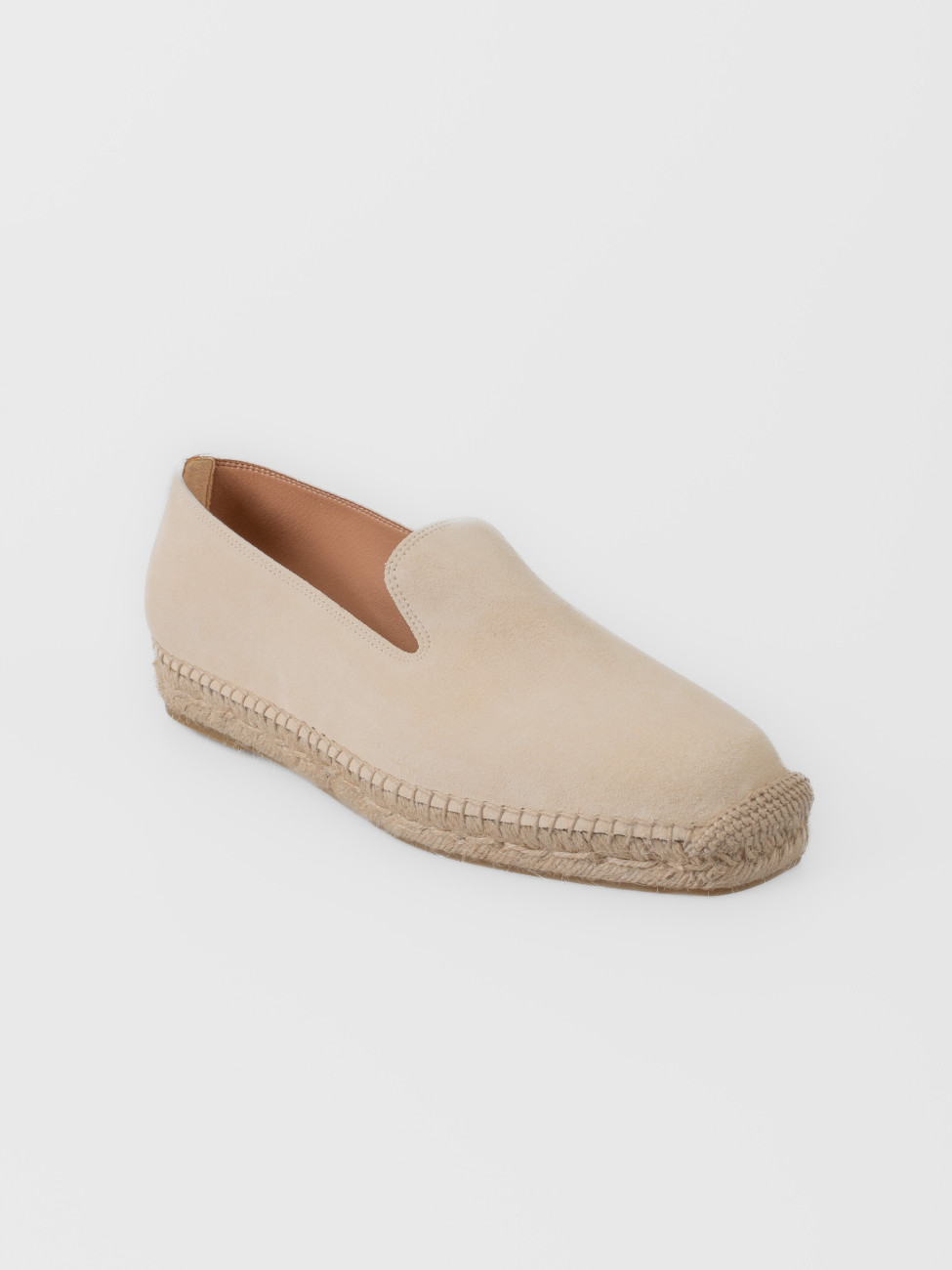 Alpargata Les Héritiers Futadera en crudo con silueta limpia y construcción slip-on
