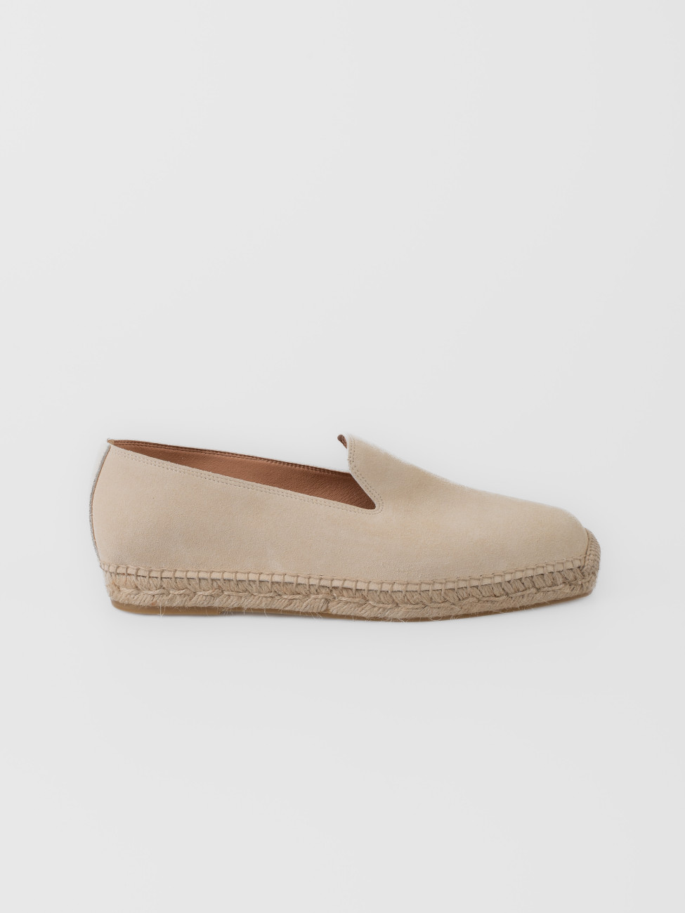 Alpargata Les Héritiers Futadera en crudo con silueta limpia y construcción slip-on