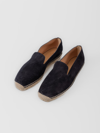 Alpargata Les Héritiers Futadera en azul marino con silueta limpia y construcción slip-on
